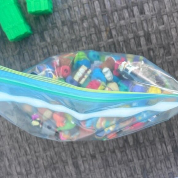 The Trash Pack Lot 230 toys garbage truck toilet grocery gang 3 chests RARE - Picture 2 of 11